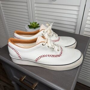 Keds Leather Baseball Style Tennis Shoes Sneakers 9